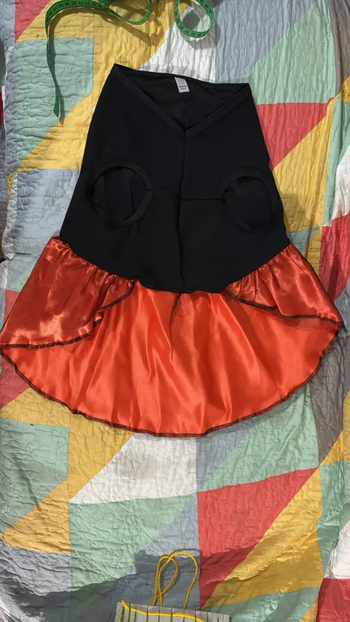 Disfraz para perro negro y naranja - 2