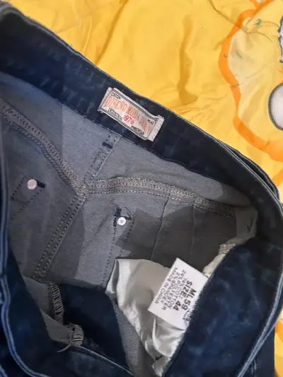 Jeans de mezclilla azul con cinturón incluido - miniatura 2
