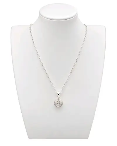 Set de joyería con collar y aros de cristal verde - miniatura 5