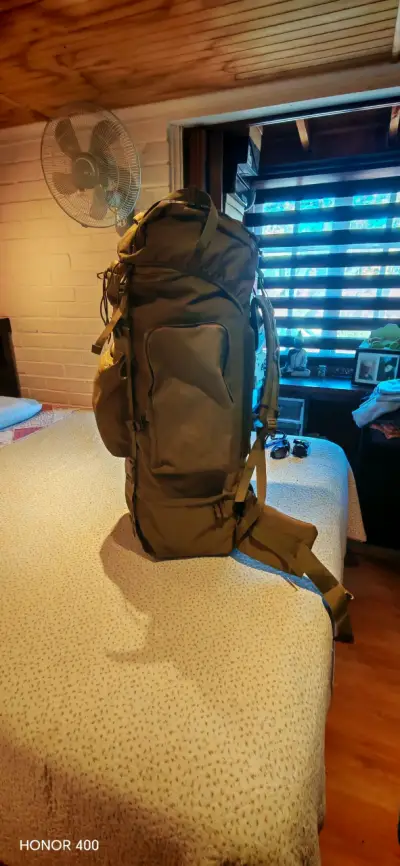 Mochila de senderismo grande color verde - miniatura 5