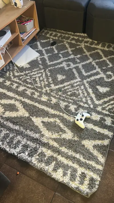 Alfombra Shaggy Gris 150x200 cm - miniatura 1