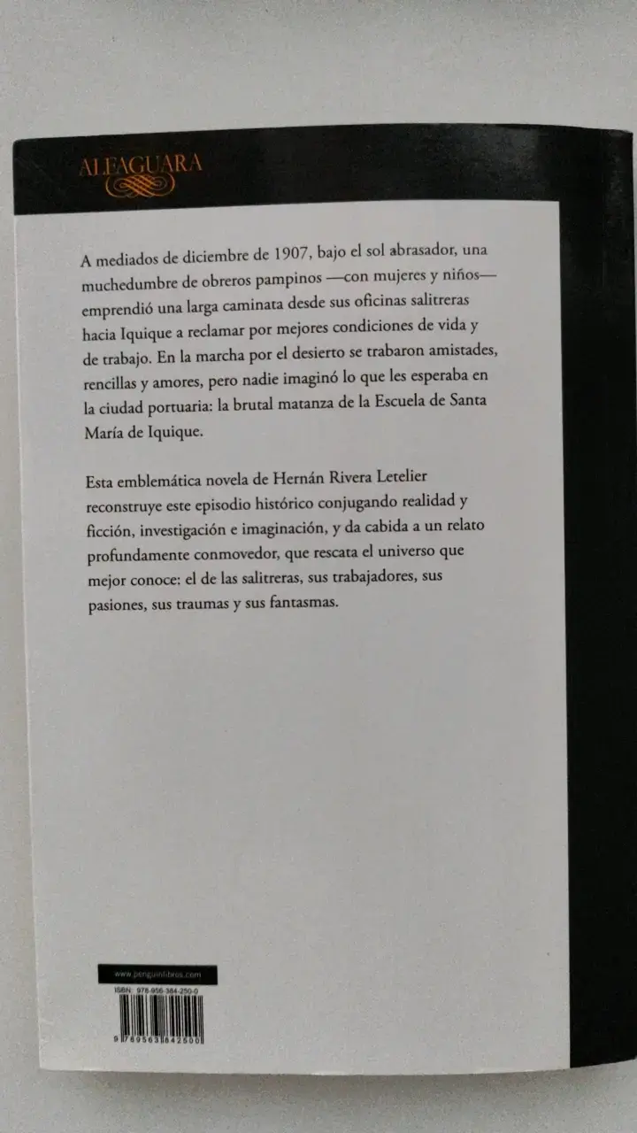 Libro Santa María de las flores negras de Hernán Rivera Letelier - 4