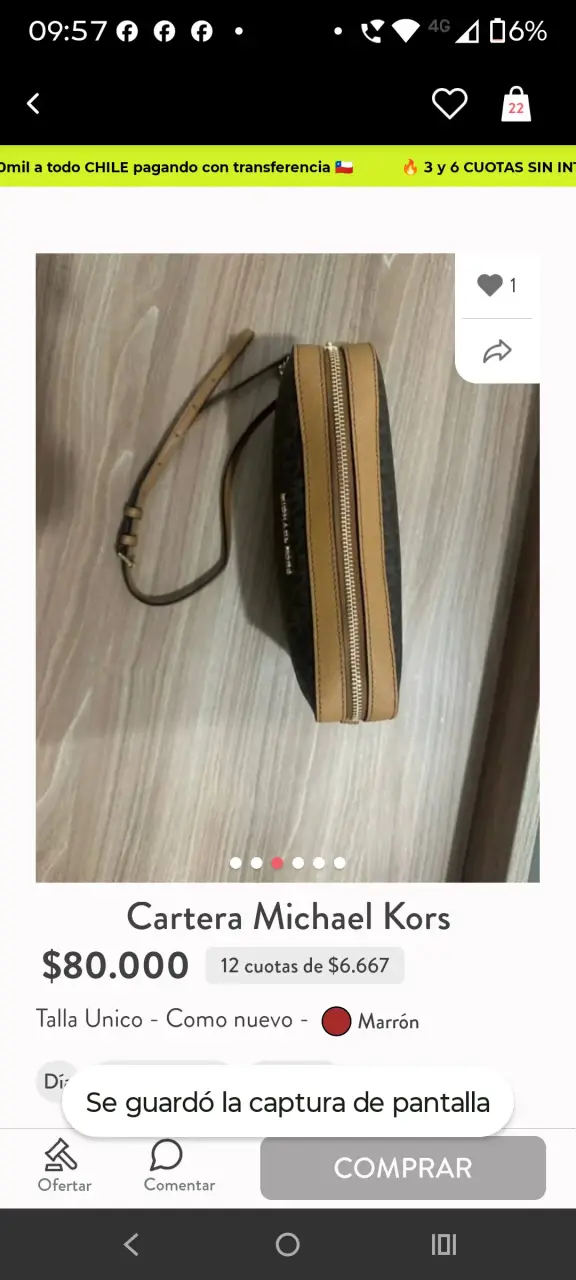 Cartera Michael Kors Marrón Cuero Sintético - 3
