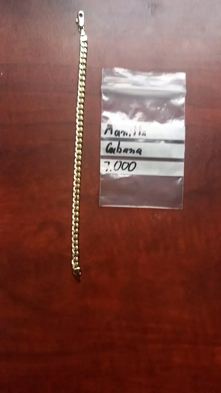 Manilla cubana oro laminado 14k