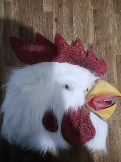 Máscara de gallo realista con "pelaje" - miniatura 1