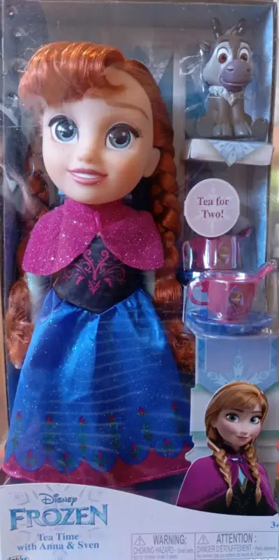 Muñeca Anna de Frozen con set de té - miniatura 1