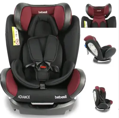 Silla de auto convertible Bebesit Advance roja - miniatura 1