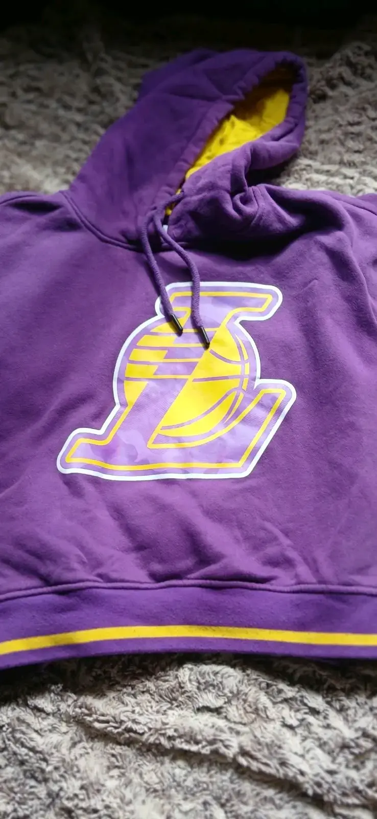 Polerón morado con capucha Lakers - 1