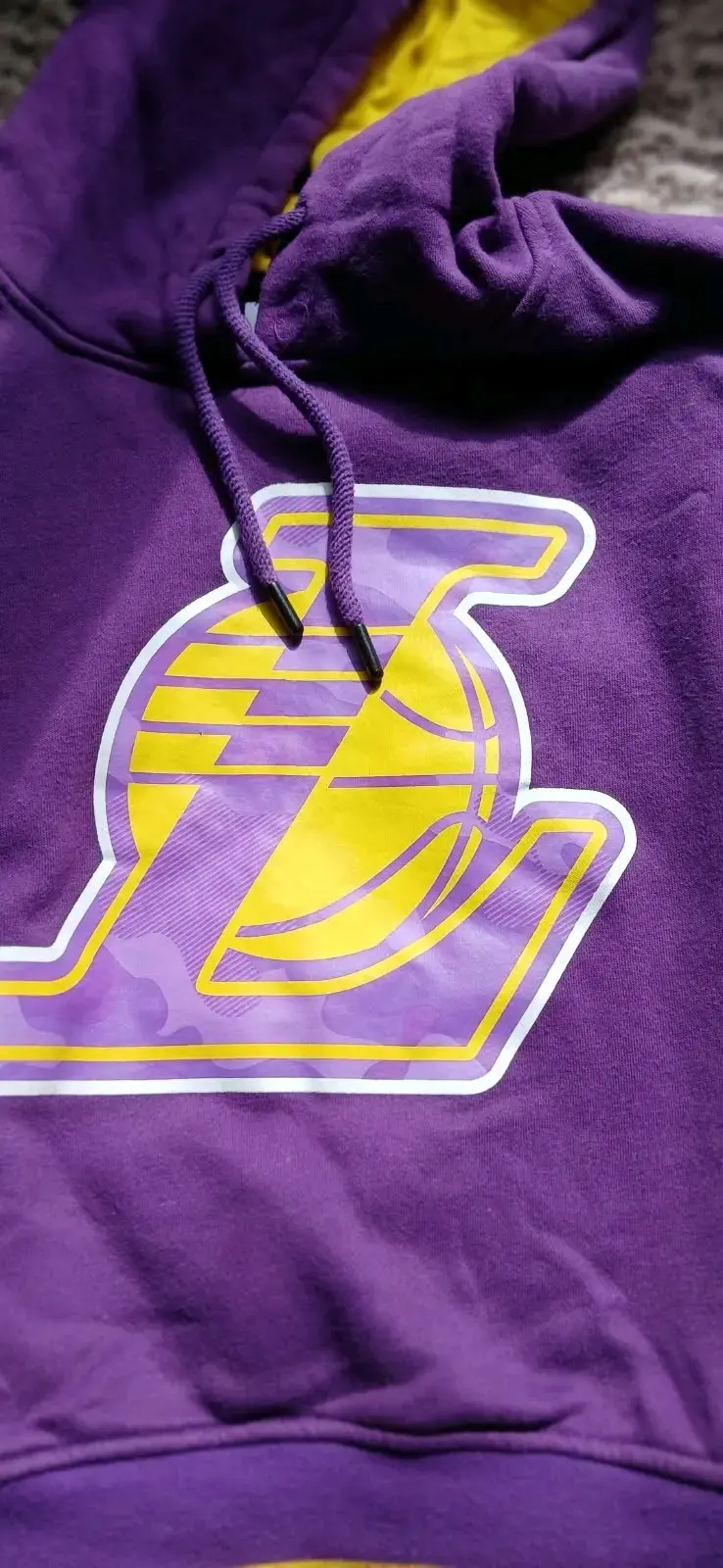 Polerón morado con capucha Lakers - 2