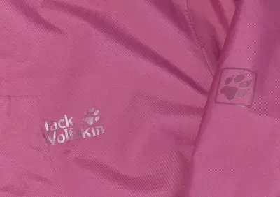 Chaqueta impermeable Jack Wolfskin rosad para muje - miniatura 4
