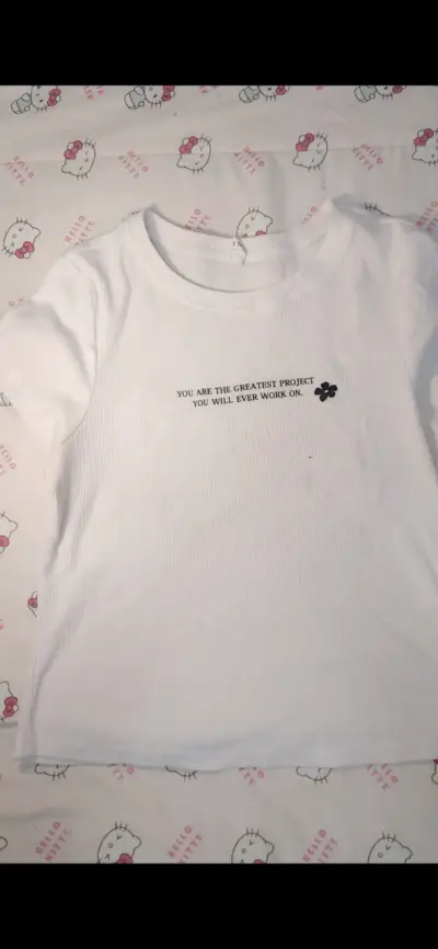Polera Blanca Estampada - miniatura 1