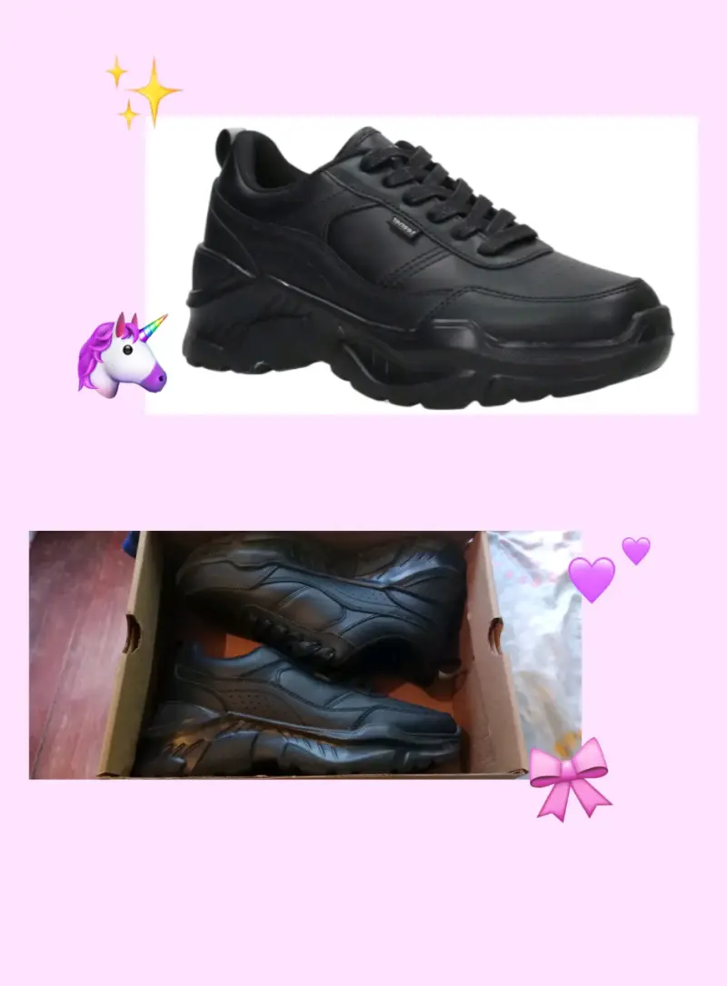 Zapatillas negras deportivas para mujer - 1