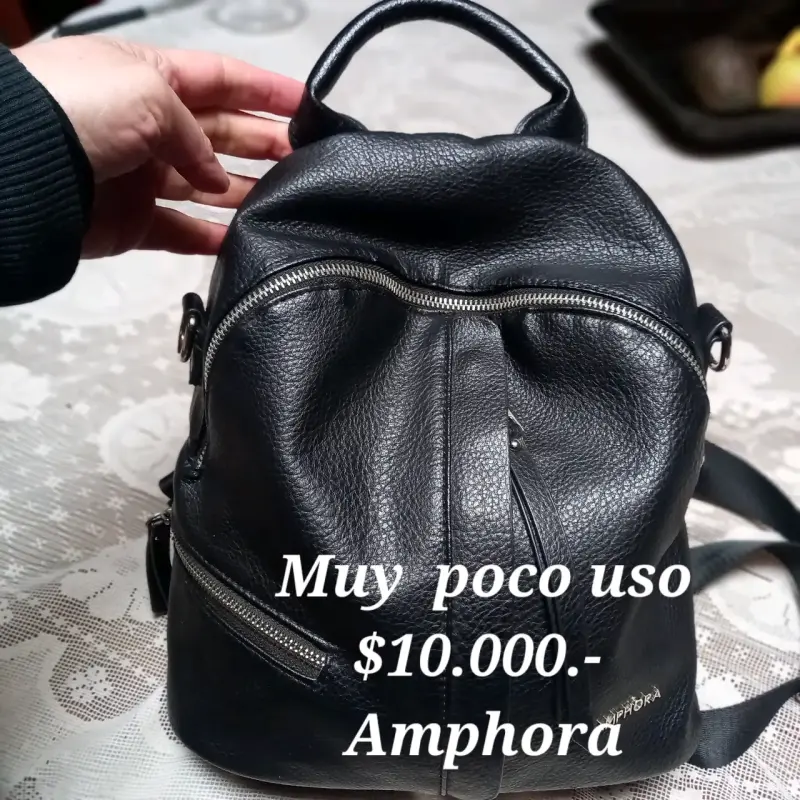 Mochila negra Amphora en buen estado - 1