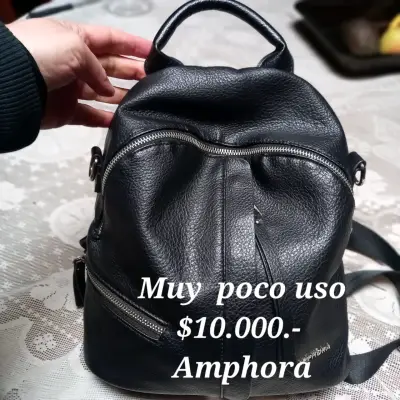 Mochila  negra Amphora en buen estado - miniatura 1
