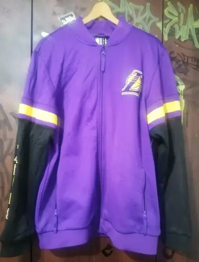 Chaqueta NBA Los Angeles Lakers morada - miniatura 1