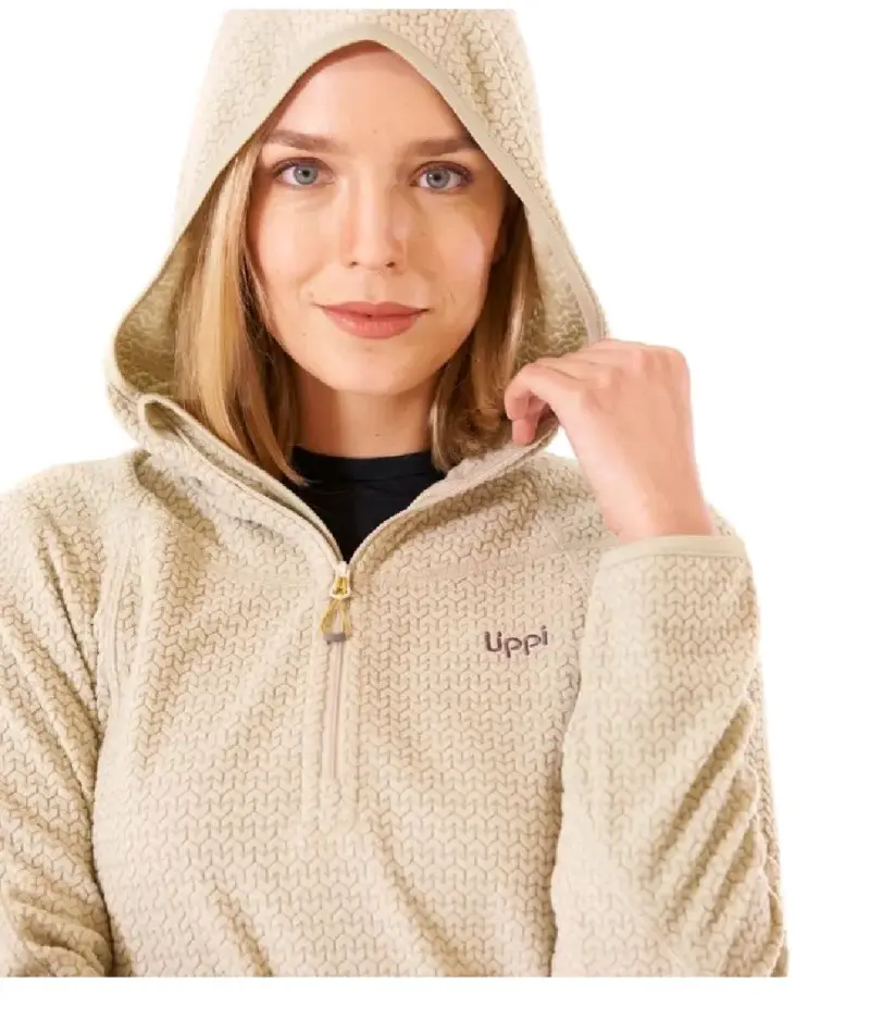 Polerón de Mujer Beige con Capucha. Lippi - 2