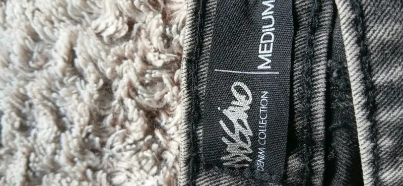 Falda Shorts de mezclilla gris Mossimotalla M - 1