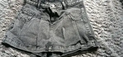 Falda Shorts de mezclilla gris Mossimotalla M - miniatura 2