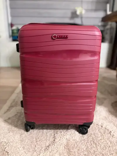 Maleta de viaje roja con ruedas Kippi - miniatura 1