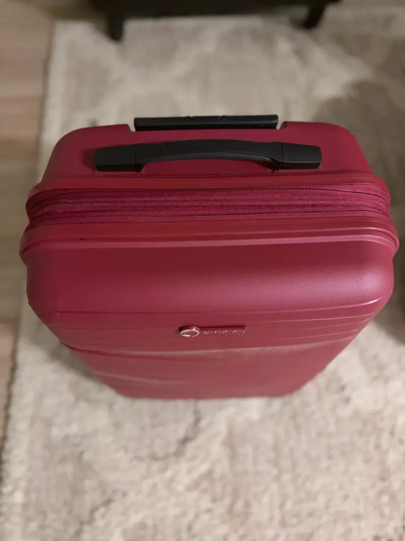 Maleta de viaje roja con ruedas Kippi - 2