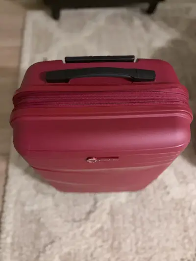 Maleta de viaje roja con ruedas Kippi - miniatura 2