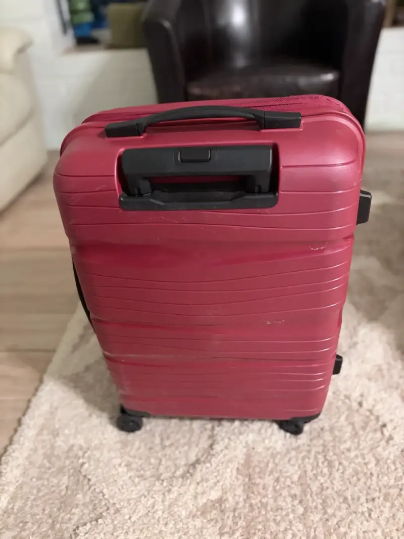Maleta de viaje roja con ruedas Kippi - 3