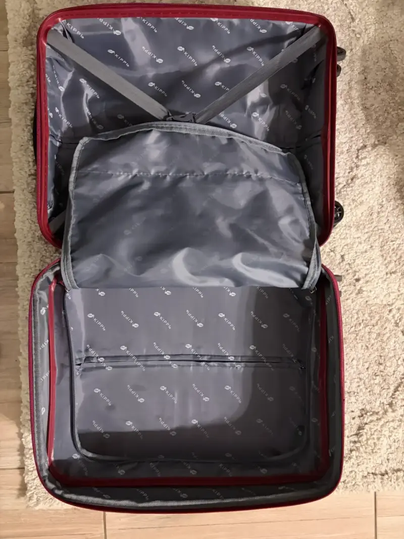 Maleta de viaje roja con ruedas Kippi - 6