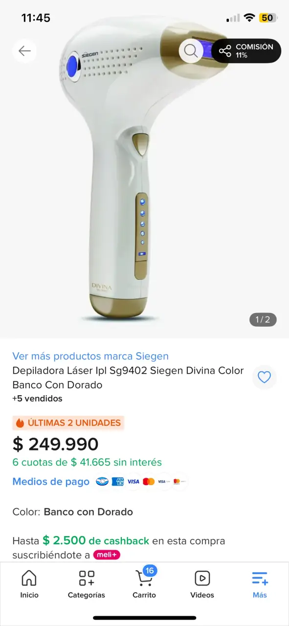 Depiladora Láser IPL Siegen Divina SG-9402 - 4
