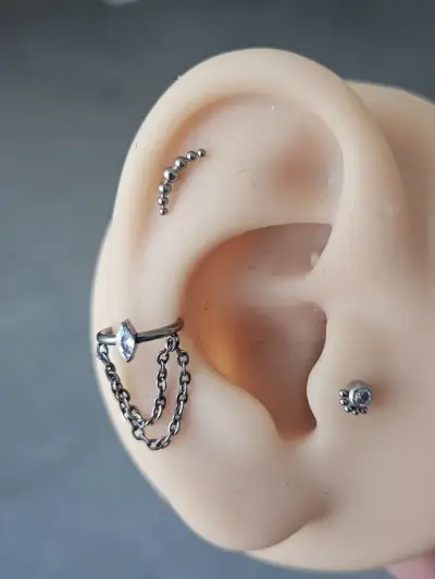 Piercing titanio NUEVO - miniatura 1