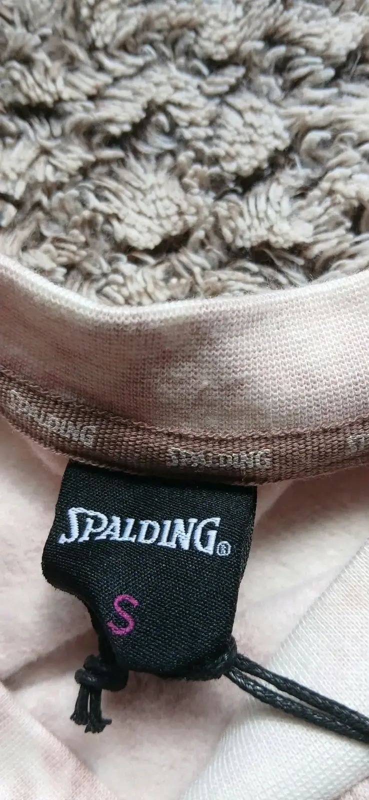 Polerón tie-dye Spalding rosa y blanco - 2