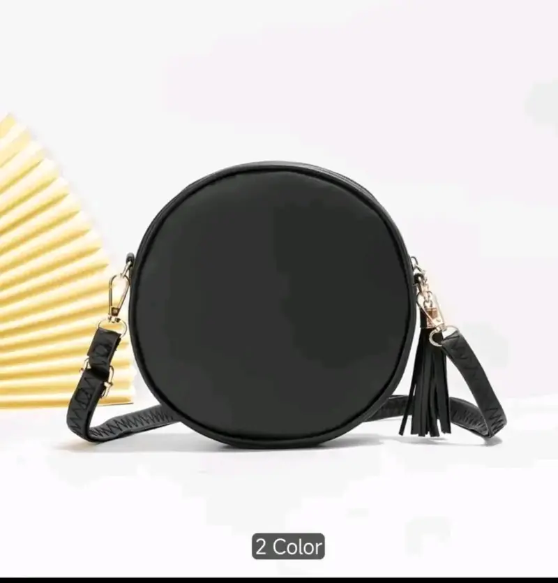 Cartera circular negra - 2