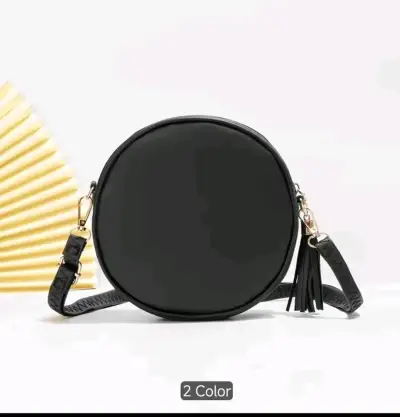 Cartera circular negra - miniatura 2