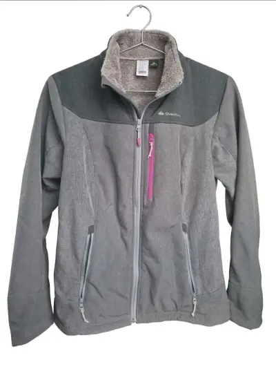 Parka gris Decathlon para mujer - miniatura 2