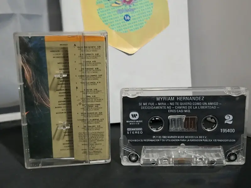 Cassette de Myriam Hernández música Chilena - 2
