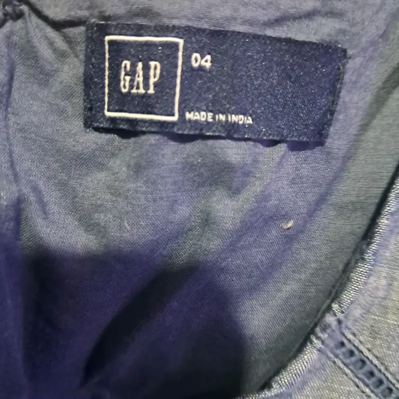 Vestido de tela sin mangas GAP talla S - 4