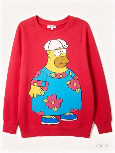 Polerón fucsia con diseño de Homero Simpson - miniatura 1