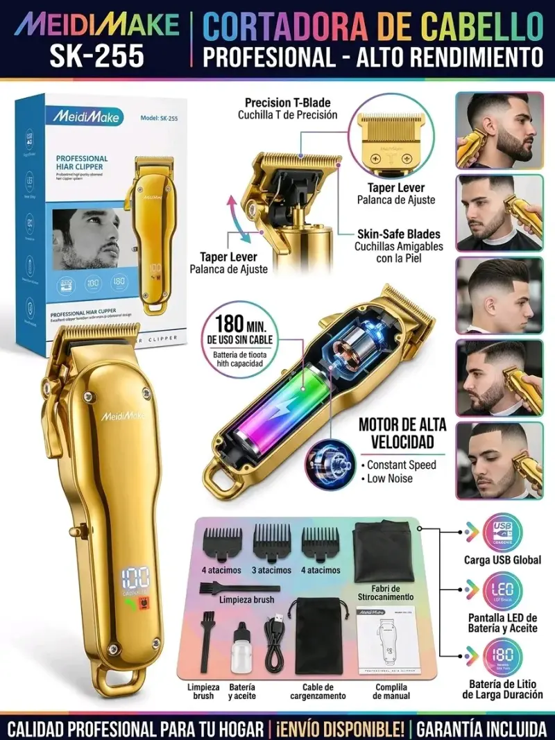 Cortadora de Cabello Profesional Surker SK-699 - 5