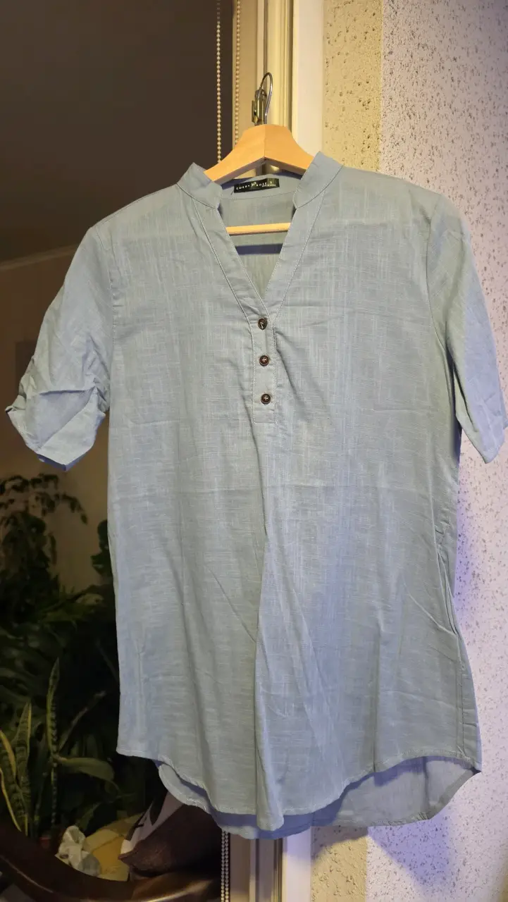 Blusa azul claro para mujer