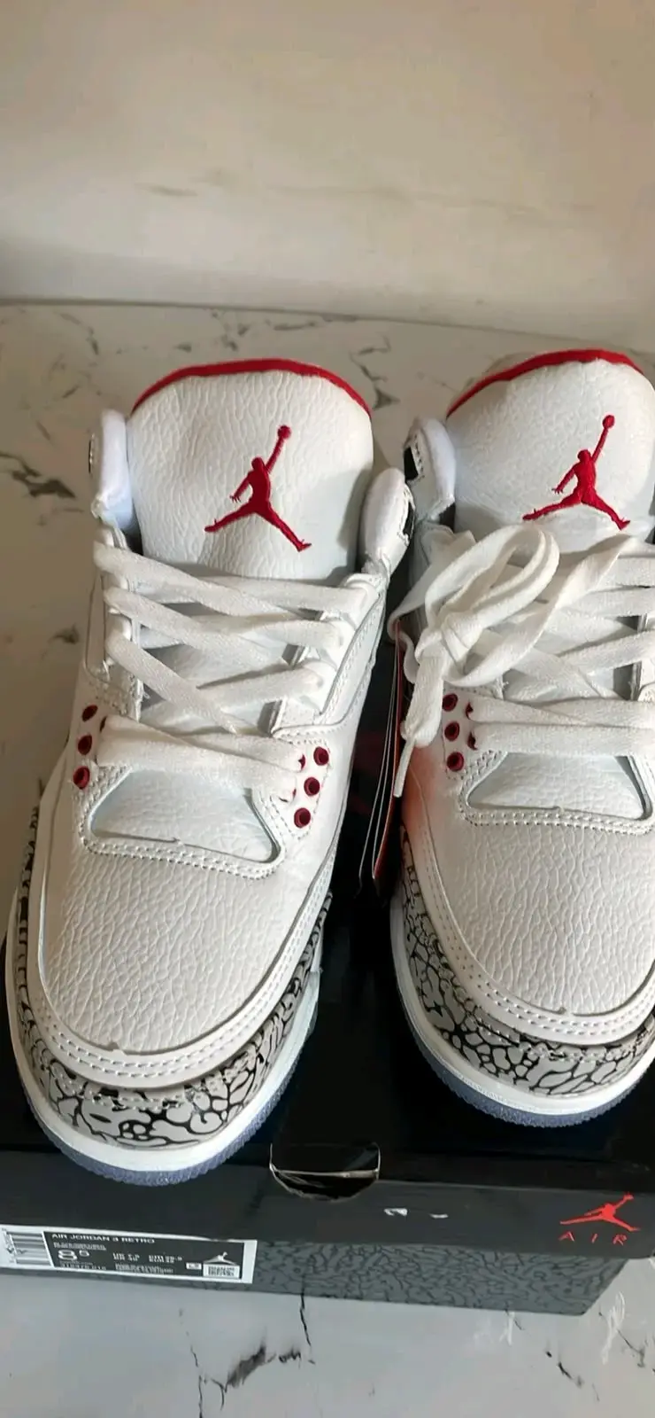 Zapatillas Nike Air Jordan 3 Retro Blancas - 4