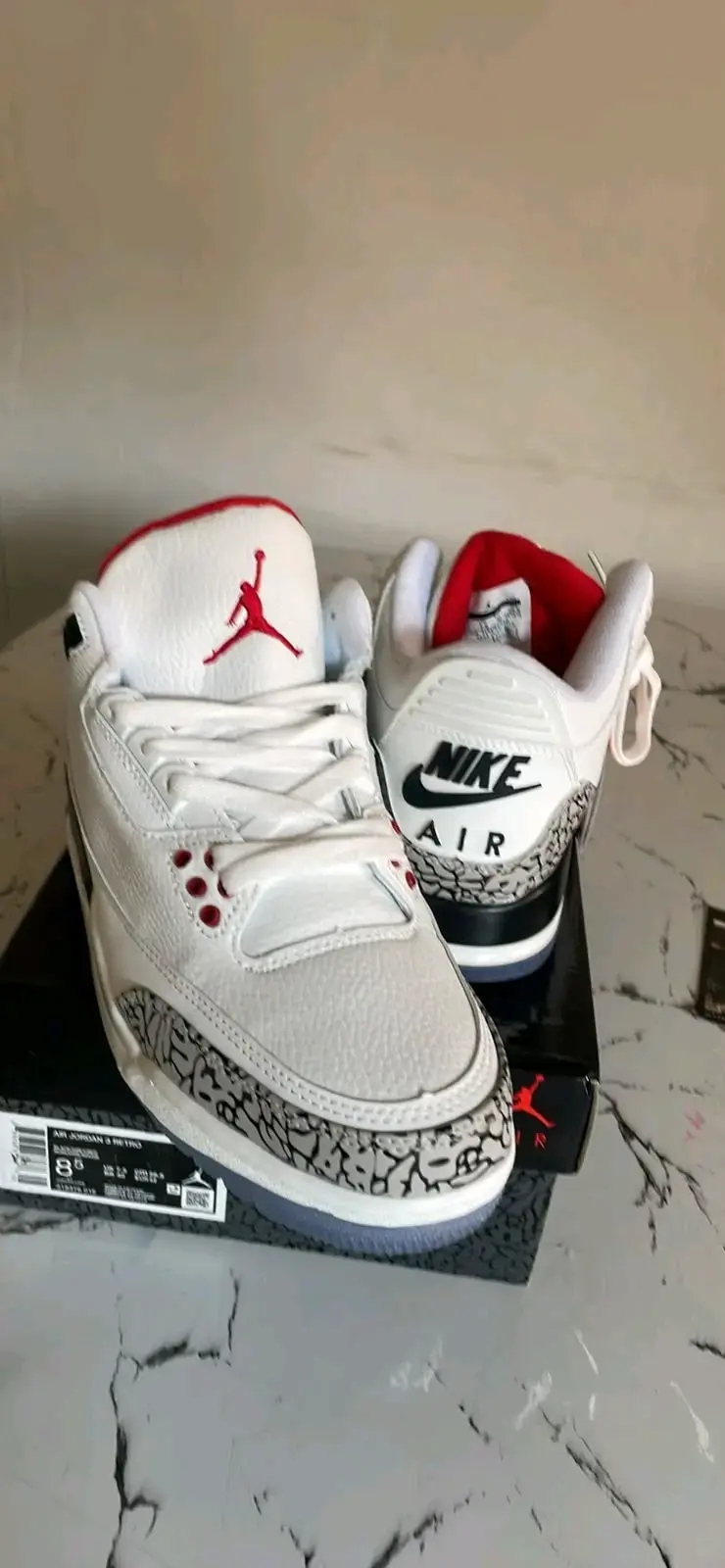 Zapatillas Nike Air Jordan 3 Retro Blancas - 5