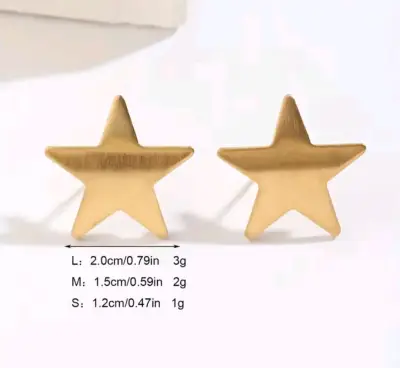 Estrella dorados minimalistas - miniatura 3