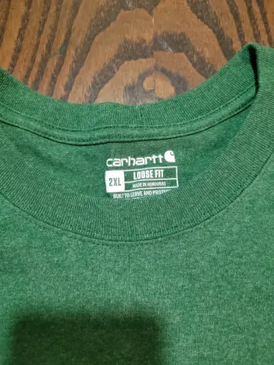 Polera manga larga verde Carhartt 2XL - miniatura 2