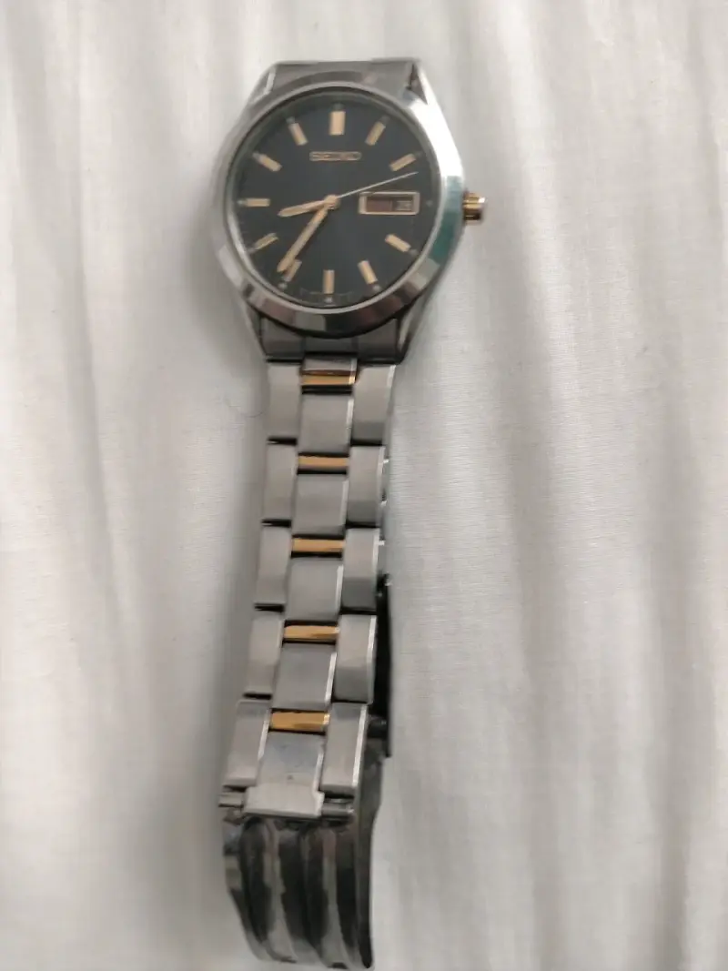 Reloj Seiko de acero inoxidable con calendario - 2