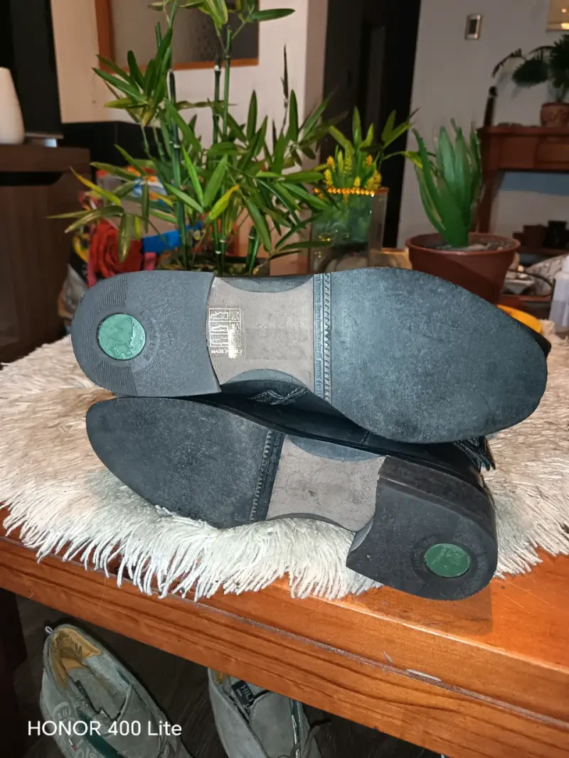 Botas Italianas de cuero negras para mujer - 2