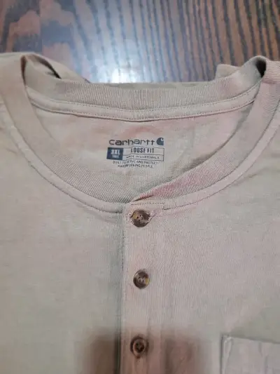 Polera manga larga Carhartt beige para hombre - miniatura 2