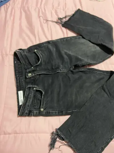 Jeans negros Zara para mujer 36 - miniatura 1