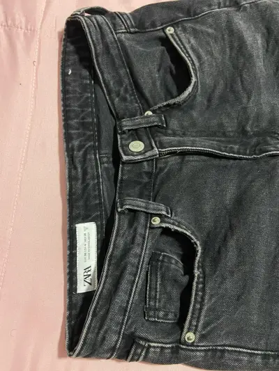 Jeans negros Zara para mujer 36 - miniatura 2