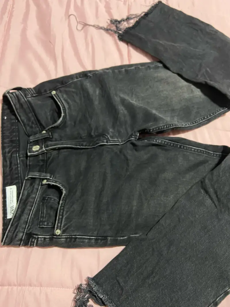 Jeans negros Zara para mujer 36 - 4