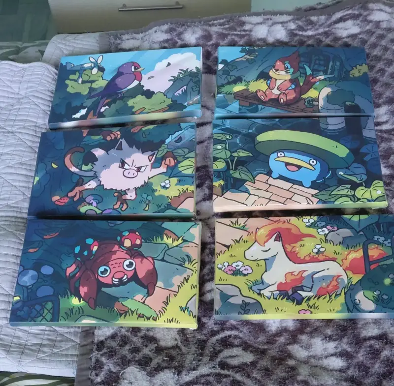 Set de cuadros decorativos con personajes animados