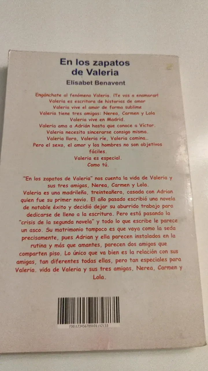 Libro 'En los zapatos de Valeria' de Elísabet Benavent - 3